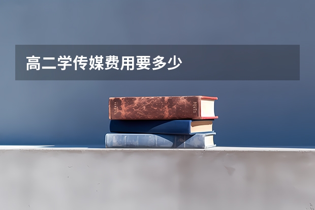 高二学传媒费用要多少