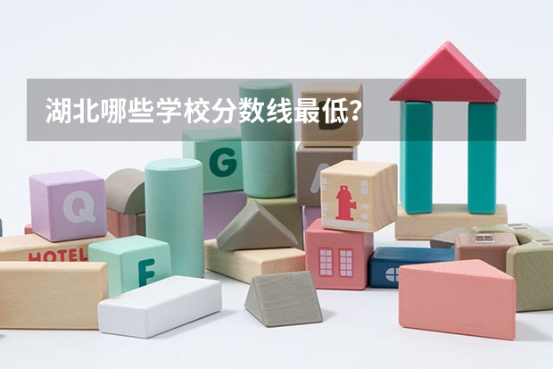 湖北哪些学校分数线最低？