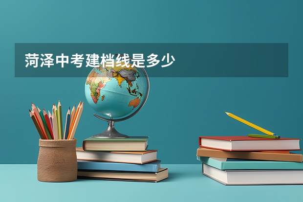 菏泽中考建档线是多少