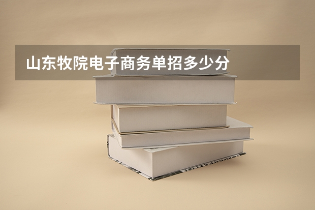 山东牧院电子商务单招多少分