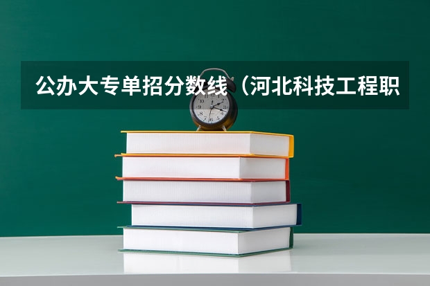公办大专单招分数线（河北科技工程职业技术大学单招九类分数线）