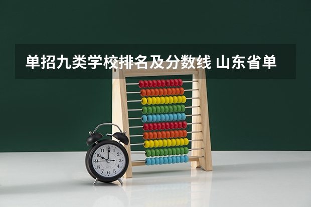 单招九类学校排名及分数线 山东省单招学校排名及分数线