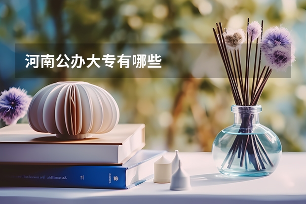河南公办大专有哪些
