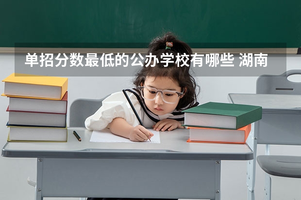 单招分数最低的公办学校有哪些 湖南单招分数最低的公办学校