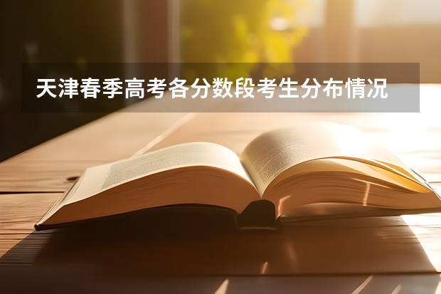 天津春季高考各分数段考生分布情况 春考填志愿可以填几个志愿