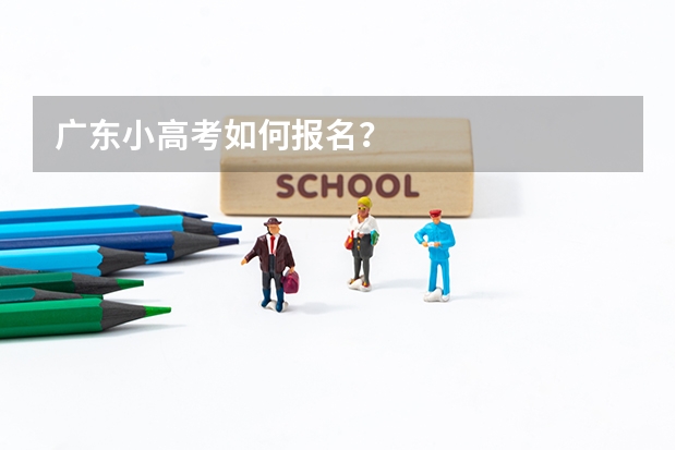 广东小高考如何报名？