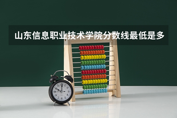山东信息职业技术学院分数线最低是多少
