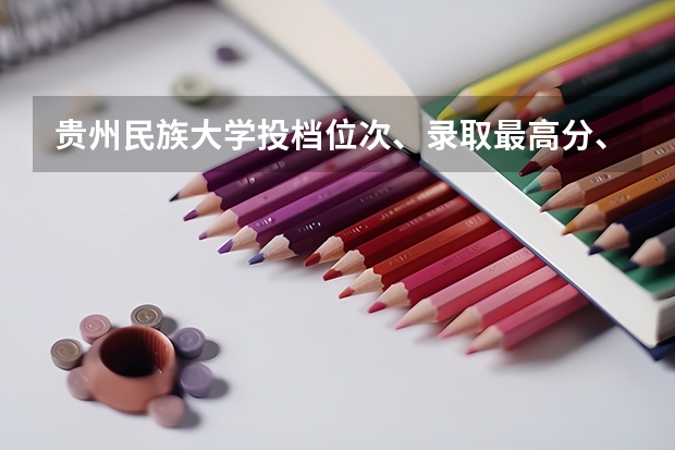 贵州民族大学投档位次、录取最高分、最低分、计划数是多少？求解，谢谢啦！！！