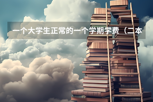一个大学生正常的一个学期学费（二本），还有生活开销至少要多少钱一共？