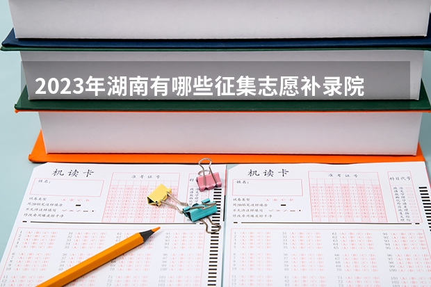 2023年湖南有哪些征集志愿补录院校？