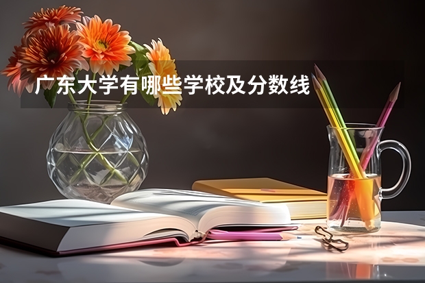广东大学有哪些学校及分数线