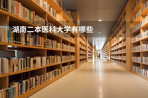 湖南二本医科大学有哪些