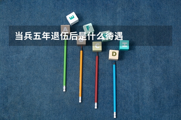 当兵五年退伍后是什么待遇
