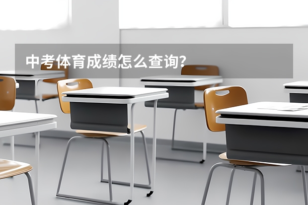 中考体育成绩怎么查询？