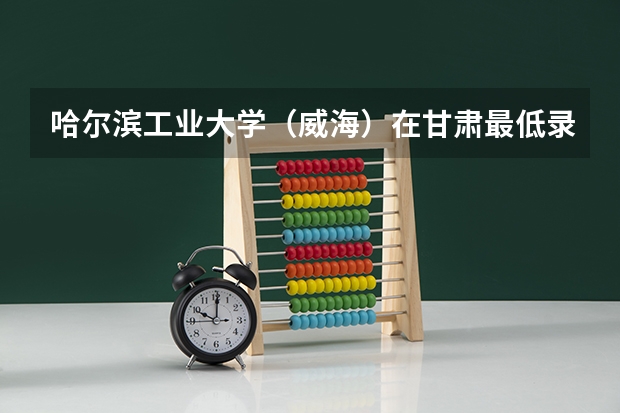 哈尔滨工业大学（威海）在甘肃最低录取分数参考