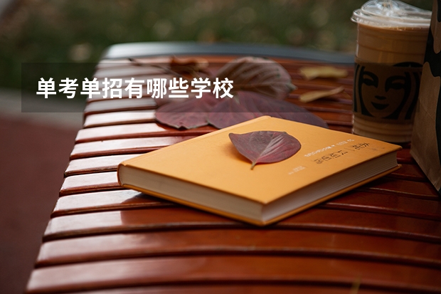 单考单招有哪些学校