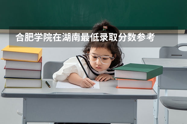 合肥学院在湖南最低录取分数参考